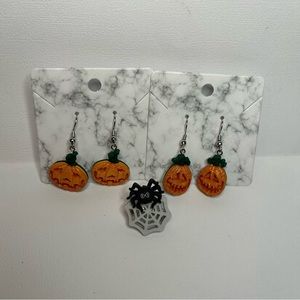 Hand-crafted Miscellaneous Halloween Earrings and Pin